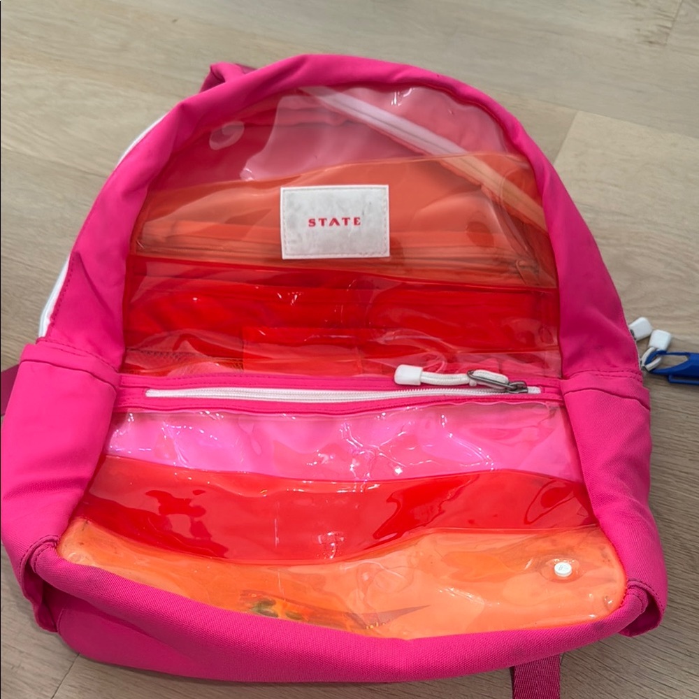 STATE Vibrant Pink and Orange Backpack